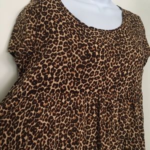 Babydoll leopard print dress (tunic)